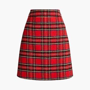 J. Crew Factory Plus Size Tartan A-Line Skirt